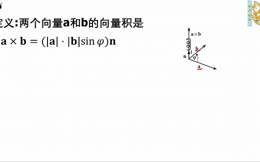物理系学生必备数学知识之向量积（叉乘）