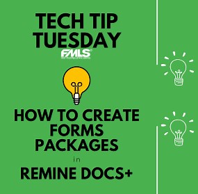 TECH TIP TUESDAY - Remine Docs+ - How to Create Forms Packages Help streamline your transaction workflow by creating packages in Remine Docs+. Watch this video to learn how to create packages in Remine Docs+! #FMLS #realestate #first_mls #GeorgiaRealEstate #realestatesoftware #realestateAgents #realestateBrokers #bestinrealestate #FirstMultipleListingService | FMLS - First Multiple Listing Service | Facebook