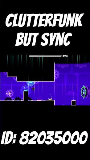Clutterfunk But Sync🎶 #geometrydash #gaming #shorts