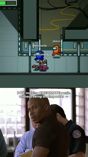 POV: making my CREWMATE panic without being the Impostor💀 | Among Us | JD12 | #shorts