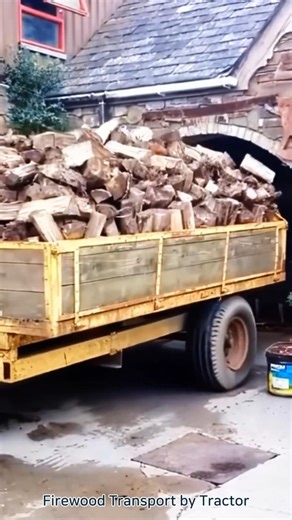 Firewood Transport by Tractor