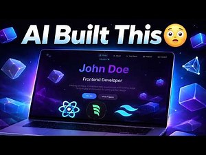 This AI Built My Entire Portfolio Website in Minutes (React + Tailwind) | Portfolio Website Using AI