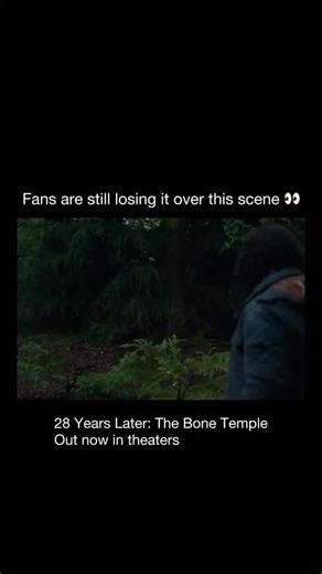 MEMES on Instagram: "😳 Fans weren’t lying when they said this scene hits different 👀 The quiet moments, the slow-burn tension, and the constant sense that chaos could break loose at any second make it impossible to look away. There are no cheap jump scares here—just raw atmosphere and pure survival mode. 28 Years Later: The Bone Temple is showing exactly why everyone’s talking about it right now. In theaters now, and 100% worth watching on the big screen."