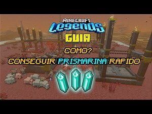 Guia Como Obtener Prismarina en Minecraft Legends facil y rapido |GUIA PRISMARINA