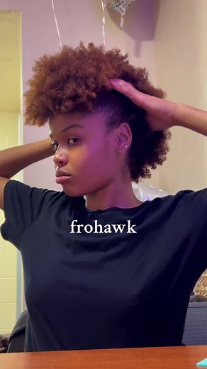 Stylish Frohawk Ideas for Natural Awkward Length Hair