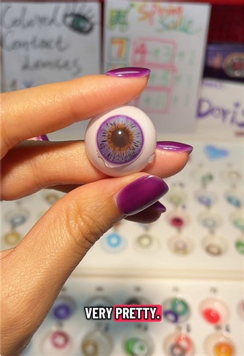Check these purple colored contacts! They’re so pretty! #contactlenses #coloredcontacts #contactlens #cosplaymakeup #eyemakeuptutorial