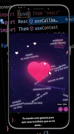 Galaxia de amor | HTML codigos de amor #ia #programming #love