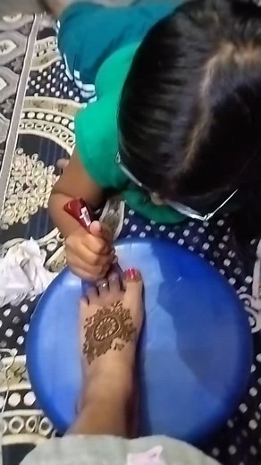 Mehandi design by my daughter👧#viral #sudhajoshia | Sudhs Joshia