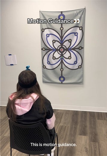 When your eyes move too much, your brain is telling a story 👀🧠 As part of our initial exam, we use the VNG test to evaluate eye movement patterns and neurologic control. Excessive or irregular movements can be influenced by the neck or vestibular system — two major contributors to brain-body communication. That’s where motion guidance comes in. By tracing patterns or following visual targets, we deliver specific sensory input that helps regulate these pathways, improve control, and calm excess