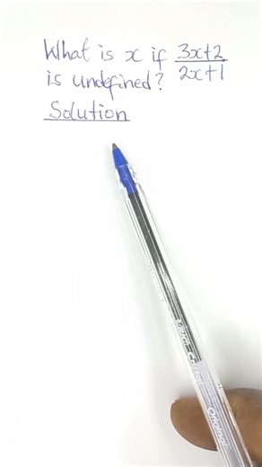 Undefined Fractions || Algebraic Fractions Explained