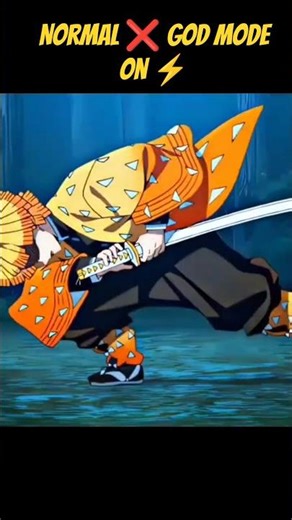Zenitsu Normal vs God Mode ⚡#anime #edit #demonslayer #shorts