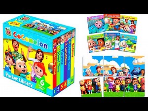 CoComelon Pocket Library, 6 books and a jigsaw to complete with the backcovers | 6 read aloud books