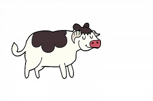 cartoon cow creative design
