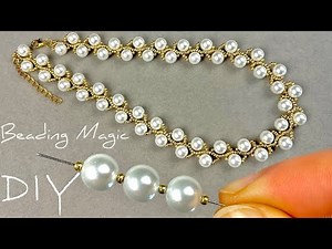 Beading Tutorials: Pearl Necklace Making at Home | Seed Bead Jewelry Making Tutorials
