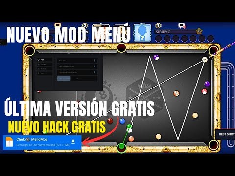 🎱 COMO ACTIVAR EN 2.29 MINUTOS MOD MENU 8 BALL POOL ✅ AUTO AIM PERFECTO 😱 NUEVA VERSIÓN SIN ERRORE 🔥