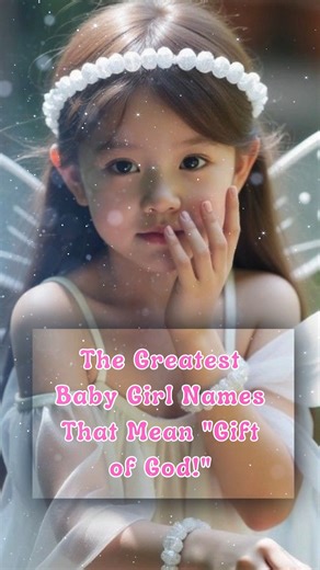 The Greatest Baby Girl Names That Mean "Gift of God!" #GiftofGod #babygirl #babynames #baby #Top10 | BabyLoe