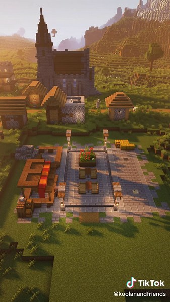 Market in the Village: Minecraft Ideas & Creations