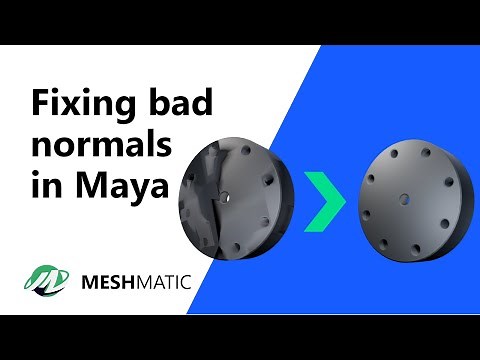 How to fix bad normals in Autodesk Maya | Meshmatic tutorial