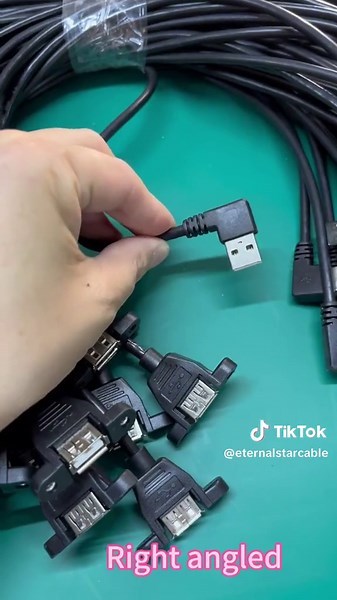 Customized usb cables usb a female with locking to angle male #usb #typec #oem #usbcables #usbaccessories #chinasupplier #safeusb #computer #invention #foryoupages #top10