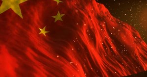 China national flag. Waving country symbol.