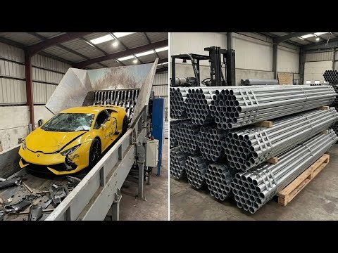 Inside the Recycling Factory (2026) – How Old Cars Become Steel Pipes | Full Process