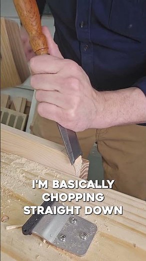 Chisel with the Bevel Up #diy #woodworking #woodworkingtips