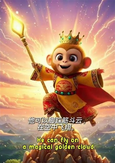 Monkey King’s Superpowers 🐒 | Learn Chinese for Kids: Big vs. Small | Akti-AI Story #part2