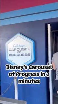 ‪@DisneyParks‬ Carousel of Progress in 2 minutes #tomorrowland #magickingdom