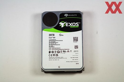 Seagate Exos X20 mit 20 TB im Test: Mehr Kapazität durch mehr Platter - Hardwareluxx