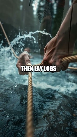 Rope Anchor River Crossing in the Wild