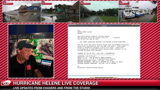 LIVE COVERAGE with storm chasers in the path, surge cams and Meteorologist David Neal in the studio. Tune in NOW! #FLwx #HurricaneHelene | Live Storms Media