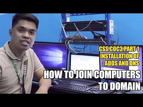 CSS COC3 PART1 INSTALLING ADDS AND DNS | CREATE USER | JOIN COMPUTER ON SERVER