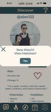 Unmask Dating App — High-Fidelity Figma Prototype Walkthrough