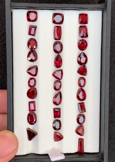 Gorgeous Faceted Natural Rhodolite Garnet Lot | 45.54 Carats | Eye Clean Gemstones