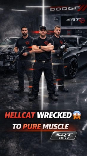 Crashed Hellcat Restored in 10 Seconds 😱 | Hyper Speed Time-Lapse #Dodge #chargerhemi #hellcat #hemi