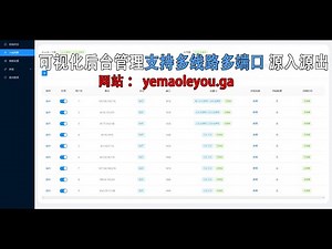 多IP站群服务器VPS搭建X-UI可视化后台管理支持多端口多用户多密码多协议