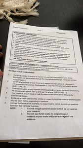 Business Studies Project Guidelines for Grade 11 (CAPS) student... | Filo