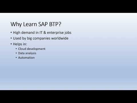 What is SAP BTP?