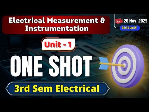 Electrical Measurements and Instrumentation(U-1 One Shot) || Polytechnic 3rd Semester Electrical