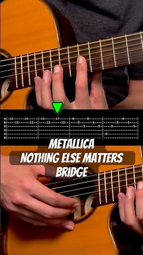 Nothing Else Matters bridge guitar tabs