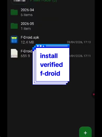 !!! please verify your f-droid apk file's signature before installing it on your android. !!! f-droid is an app store that can serve as your secondary or third app store. all apps are free and #opensource (foss). INSTALL AT YOUR OWN RISK. If you're using your phone for your business, work, thesis, research, please find an extra or old phone or tablet to experiment with before you do this on your main phone. #opensource