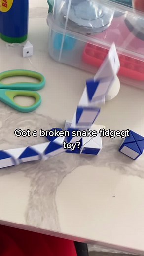 DIY Mini Infinity Cube from a Broken Snake Fidget Toy