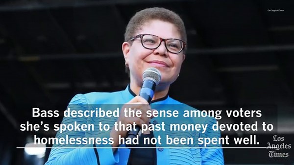 If elected mayor, Rep. Karen Bass wants to house 15,000 homeless people in first year