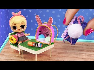17 DIY LOL Surprise Schulsachen und Basteleien