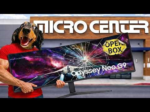 I Bought the WORLD'S LARGEST Monitor Open Box... Did It Work? (Samsung Odyssey Neo G9 57")