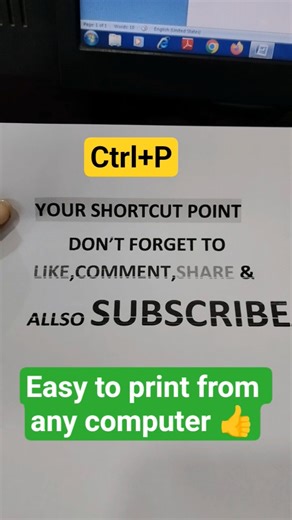 How to print out from computer ||Shortcut keyfor print || #shorts #shortcut #print #viral