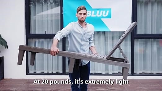 Extremely light but can stand up to 300 pounds