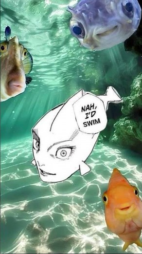 Nah id swim || Gojo Fish || Jujutsu Kaisen || #anime #shorts #jujutsukaisen