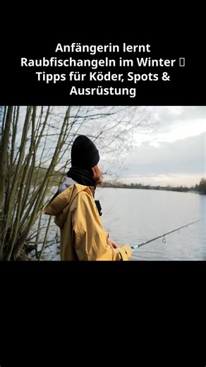 Anfängerin lernt Raubfischangeln im Winter 🎣 Tipps für Köder, Spots & Ausrüstung #10