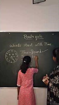 Brain Quiz: Words Starting With “Time” | Test Your Brain